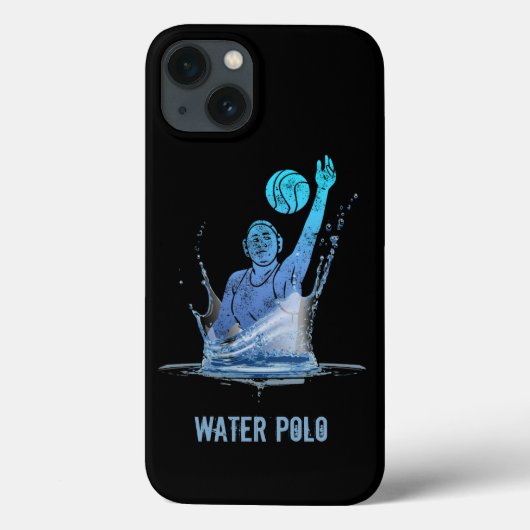 Water Polo  sporter met bal Case-Mate iPhone Case (Achterkant)