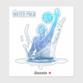 Water Polo  sporter met bal Sticker (Vel)