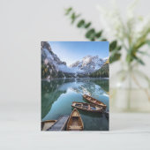 Water | Pragser Wildsee Dolomites Italy Briefkaart (Staand voorkant)