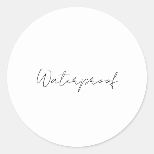 Water Proof Label Zwart Wit Splash Gratis Pakket (Voorkant)