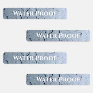 Water Proof Splash Free druppels Aangepast etiket Labels
