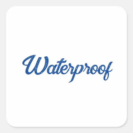 Water Proof Splash Gratis Pakket Label Blue Classy (Voorkant)