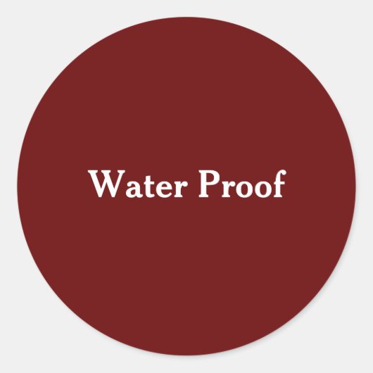 Water Proof Splash Gratis Pakket Label Bourgondië  (Voorkant)