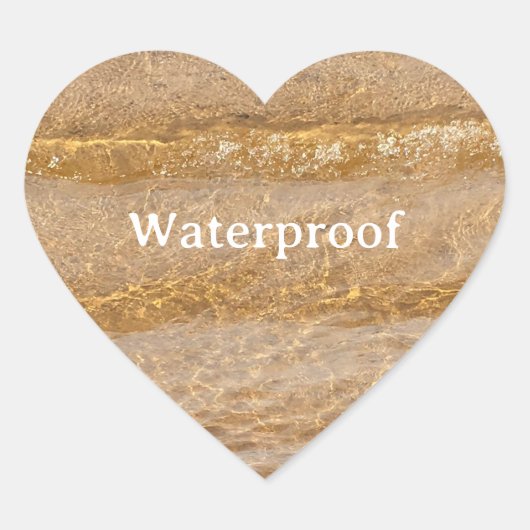 Water Proof Splash Gratis Pakket Label Sandy Beach (Voorkant)