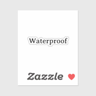 Water Proof Splash Gratis Pakket Label Simple Cool