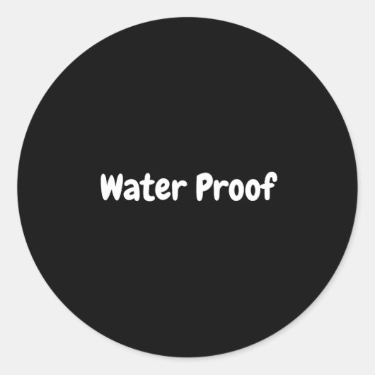 Water Proof Splash Gratis Pakket Zwart Wit Label (Voorkant)