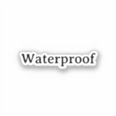 Water Prosph Forfait Gratuit Étiquette Cool simple (Recto)