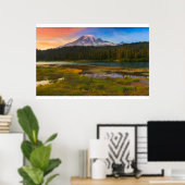 Water Rainier National Park, Washington, VS Poster (Thuiskantoor)