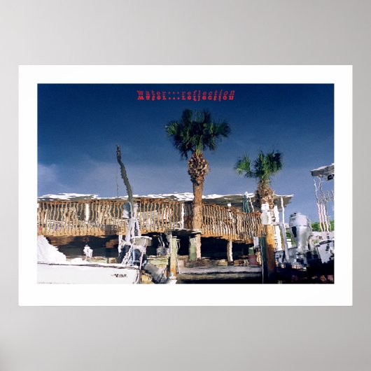 water...reflectie poster (Voorkant)