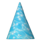 Water rimpelt de textuur van de oceaanoppervlakte  feesthoedjes (Rechts)