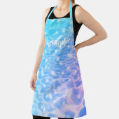 Water rimpelt watertextuur moderne aangepaste naam schort (Insitu)