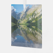 Water | Seealpsee meer Zwitserse Alpen Zwitserland Glas Ornament (Voorkant links)