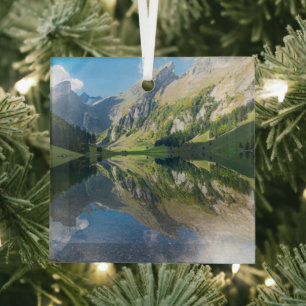 Water   Seealpsee meer Zwitserse Alpen Zwitserland Glas Ornament