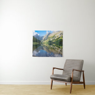 Water Seealpsee meer Zwitserse Alpen Zwitserland Wandkleed