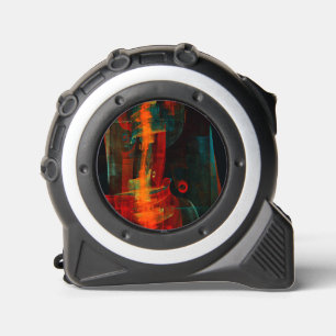 Water Sinaasappel Rood Blauw Modern Abstract Kunst Rolmaat