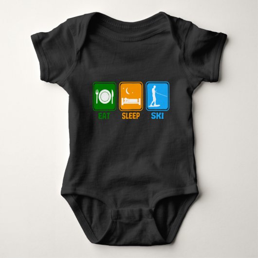  water Ski Eat Sleep Romper (Voorkant)