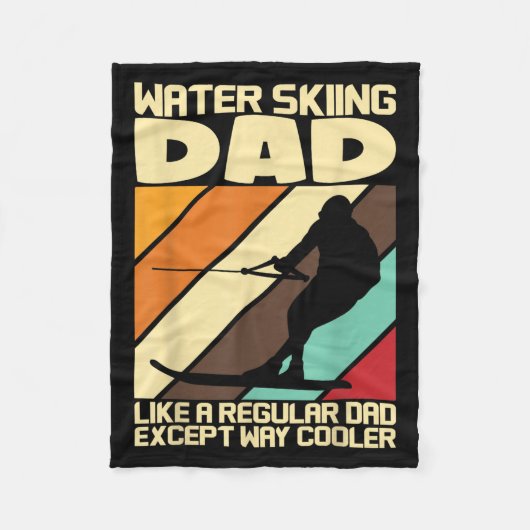 Water Ski Fans Water Skiing Dad  Fleece Deken (Voorkant)