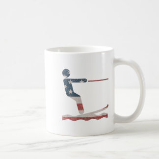 Water Ski T-shirt Water Skiën Amerikaans Vlag T-sh Koffiemok