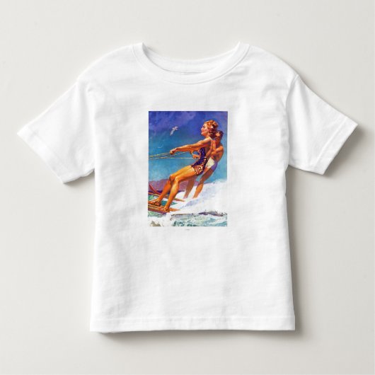 Water Skier van McClelland Barclay Kinder Shirts (Voorkant)