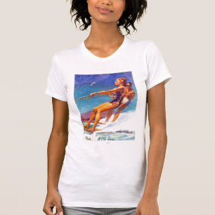 Water Skier van McClelland Barclay T-shirt