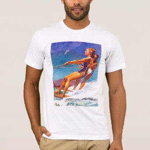 Water Skier van McClelland Barclay T-shirt