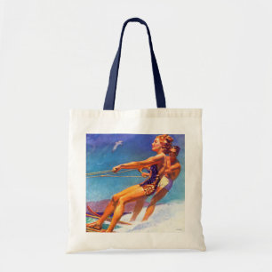 Water Skier van McClelland Barclay Tote Bag