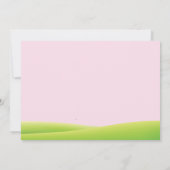 Water Slide Pool Party verjaardagsuitnodiging meis Kaart (Achterkant)