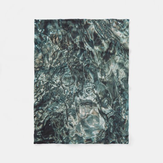 Water spatten in close-up fotografie fleece deken (Voorkant)