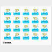 Water Splash Boy Pool Party Dank u Sticker (Vel)