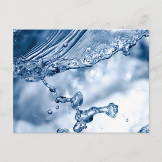 Water Splash Briefkaart (Voorkant)