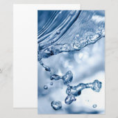 Water Splash Briefpapier (Voorkant / Achterkant)