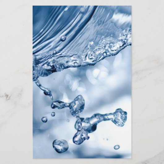 Water Splash Briefpapier (Voorkant)