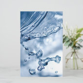 Water Splash Briefpapier (Staand voorkant)