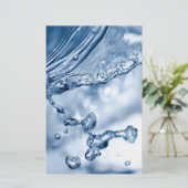 Water Splash Briefpapier (Staand voorkant)