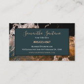 Water Splash Donker Modern Design Visitekaartje (Achterkant)