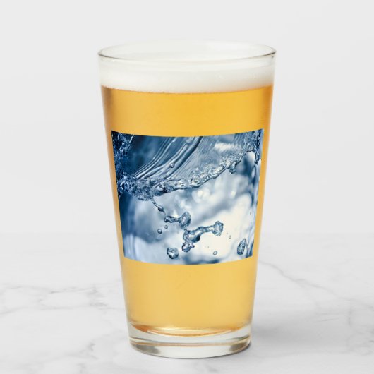 Water Splash Glas (Voorkant gevuld)