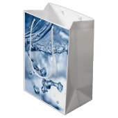 Water Splash Medium Cadeauzakje (Achterkant Gekanteld)
