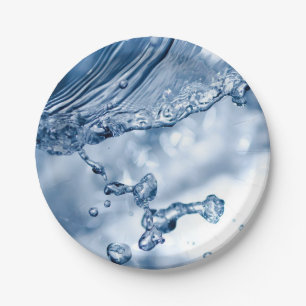 Water Splash Papieren Bordje
