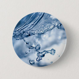 Water Splash Ronde Button 5,7 Cm