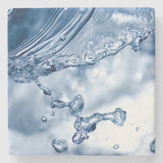 Water Splash Stenen Onderzetter (Voorkant)