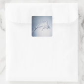 Water Splash Vierkante Sticker (Tas)