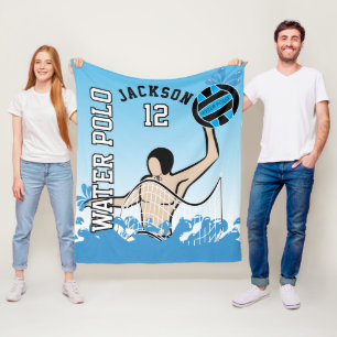 Water 🤽 ♀️ Sport - Blauw Fleece Deken