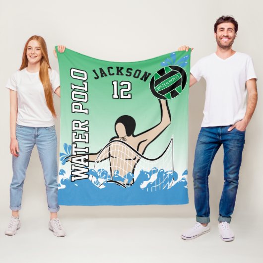 Water 🤽 ♀️ Sport - groen Fleece Deken (In situ)