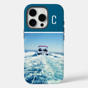 Water sport verticaal foto gemerkt Oceaanblauw iPhone 16 Pro Hoesje