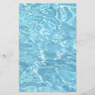 Water Summertime Sunlight Blue White Pool Flyer