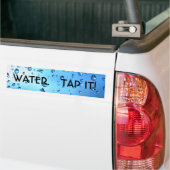 WATER. TAP HET! BUMPERSTICKER (Op Truck)