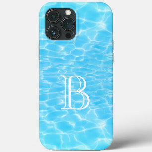 Water Textiel waterrimpels koelen modern monogram  iPhone 13 Pro Max Hoesje
