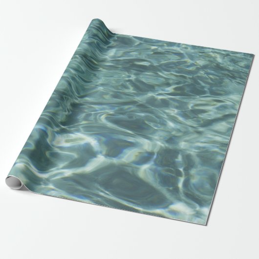 Water Texture Gift Wrap Cadeaupapier (Uitgerold)