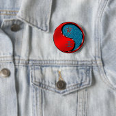Water Tijger Ronde Button 5,7 Cm (In situ)