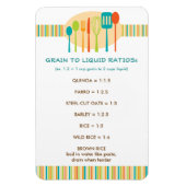 Water tot Graan Ratio Handige Keukengids Magneet (Verticaal)